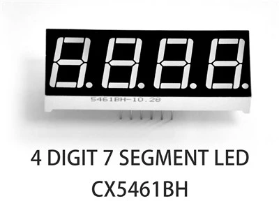 4桁7セグメントLED